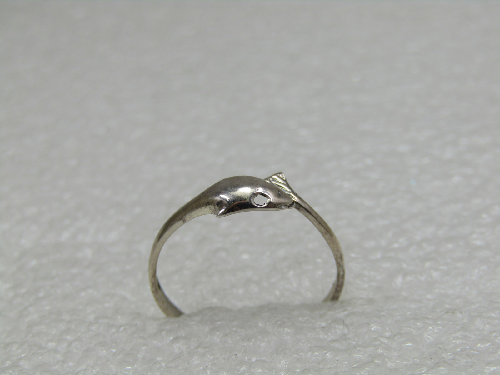 Sterling Silver Dolphin Bypass Ring, Sz. 6.5 - 4