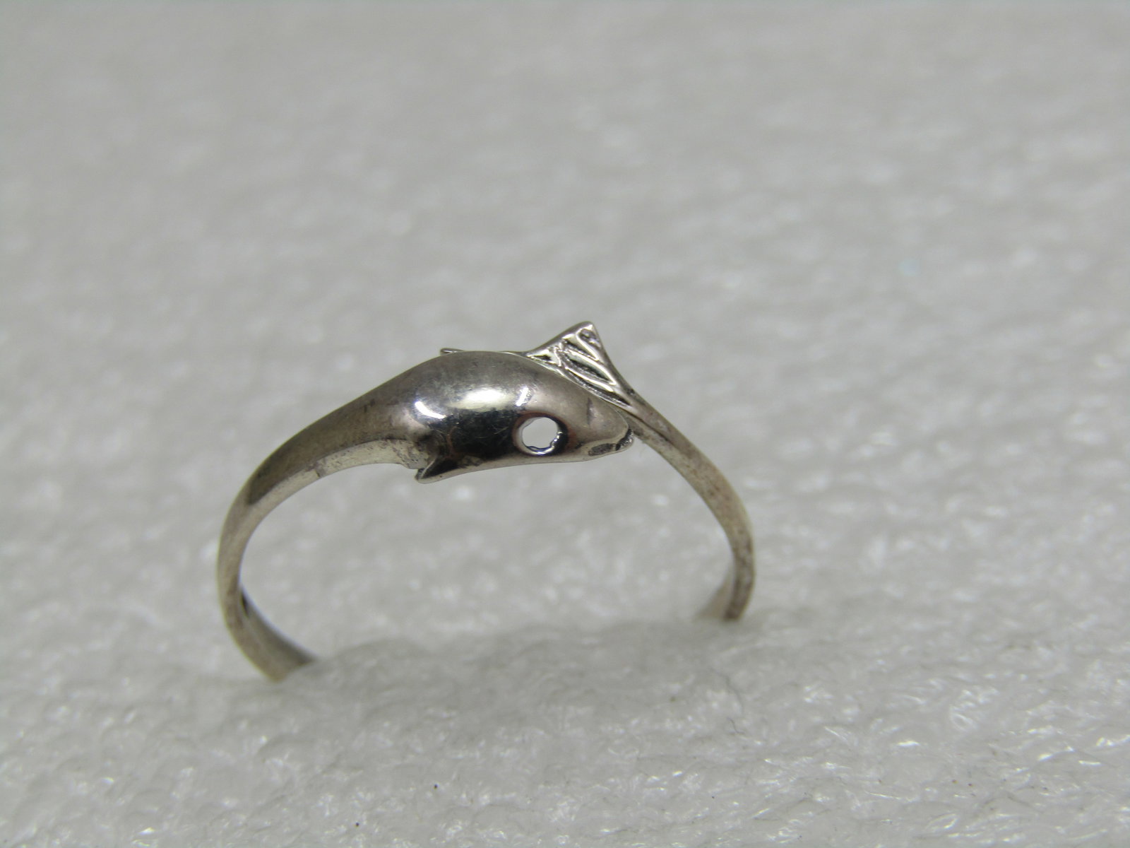 Sterling Silver Dolphin Bypass Ring, Sz. 6.5 - 5