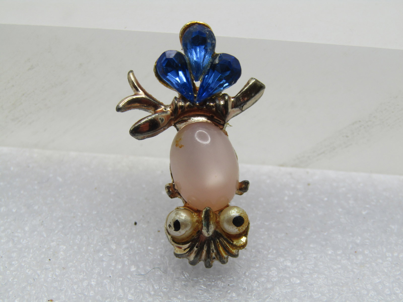 Vintage Rhinestone & Faux Pearl Bird & Branch Brooch, 1950's-1960's (1 of 4)