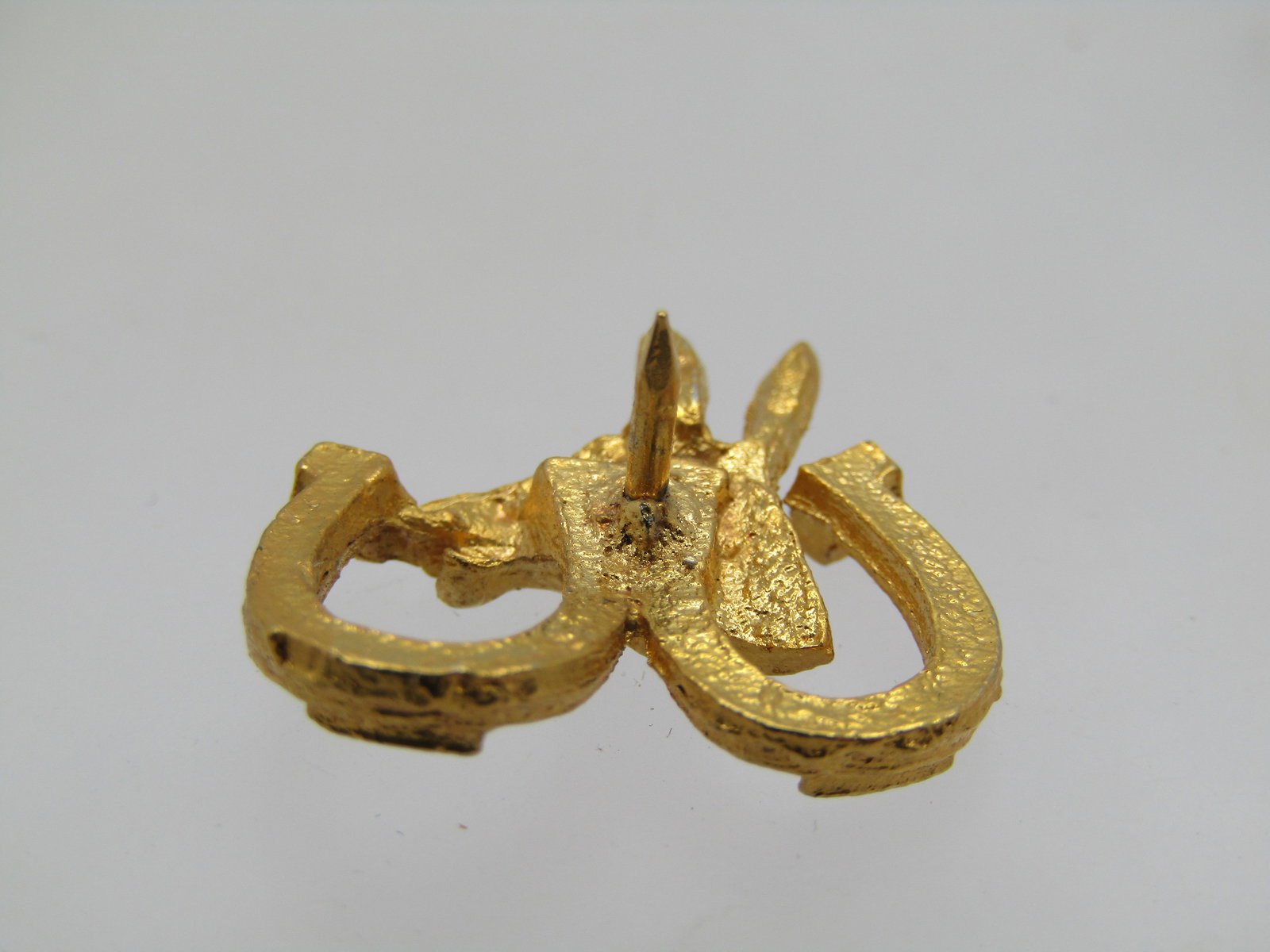 Vintage Horseshoe & Donkey Tack Pin, 1960's-1970's, Political - 4