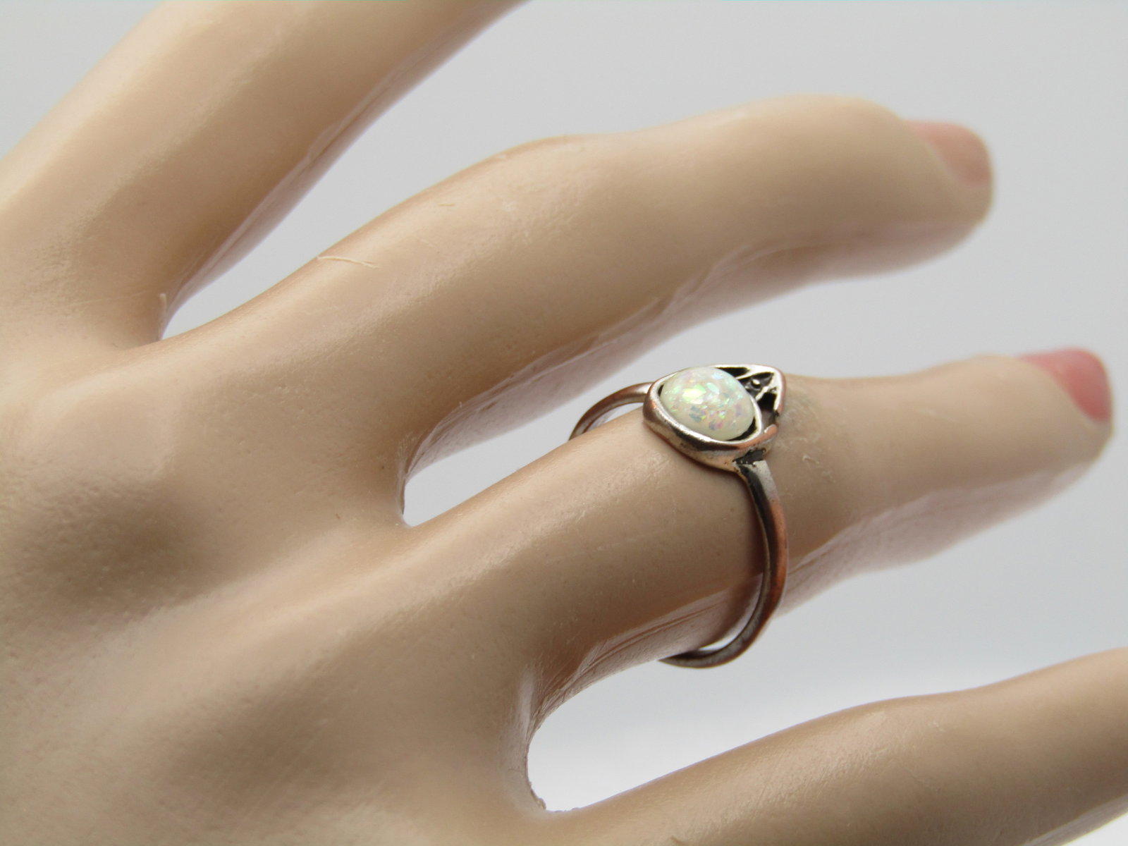 Vintage Sterling Bird on Nest Tie Tack Rhinestone Eggs, Signed Anson, 1960's - 5