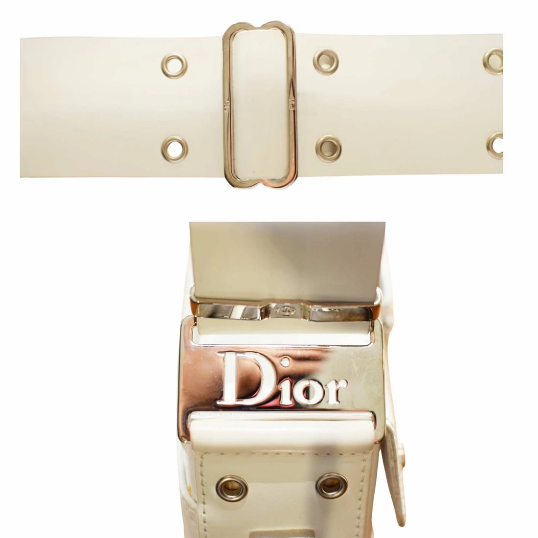 Christian Dior white calfskin street chic columbus ave handbag shoulder bag - 9