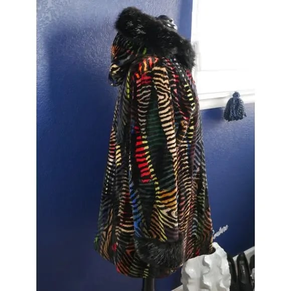 Amazing Sheared & Long hair Beaver Fur Coat Jacket W/ Hood - 4