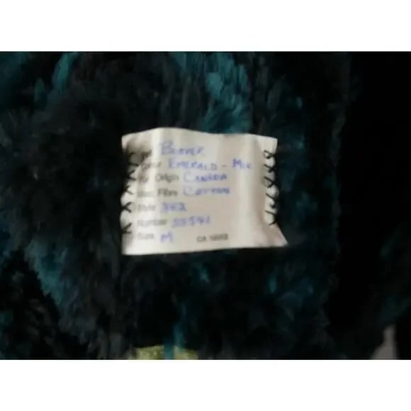 Gorgeous Paula Lishman Knitted Sheared Beaver Fur Swing Coat Jacket Teal Black - 8