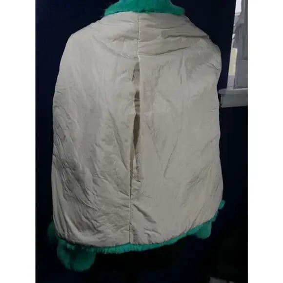 Gorgeous Fox & Rex Chinchilla Teal Fur Coat Jacket - 6