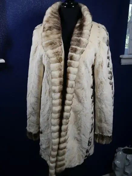 Gorgeous Reversible Palomino & Sheared Cross Mink Fur Coat Jacket (1 of 7)