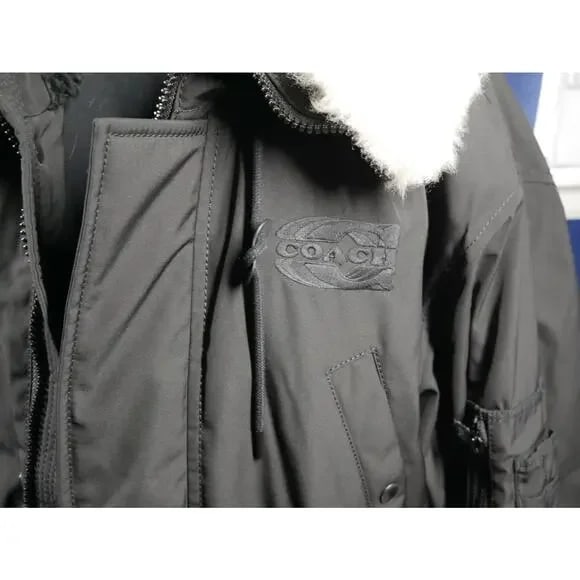 NWT COACH Mens Parka Shearling Fur Coat Jacket $998 XXL 2XL - 2