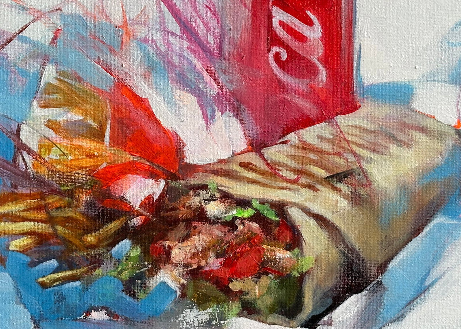 Oil still life painting Supper Ivan T. - 10