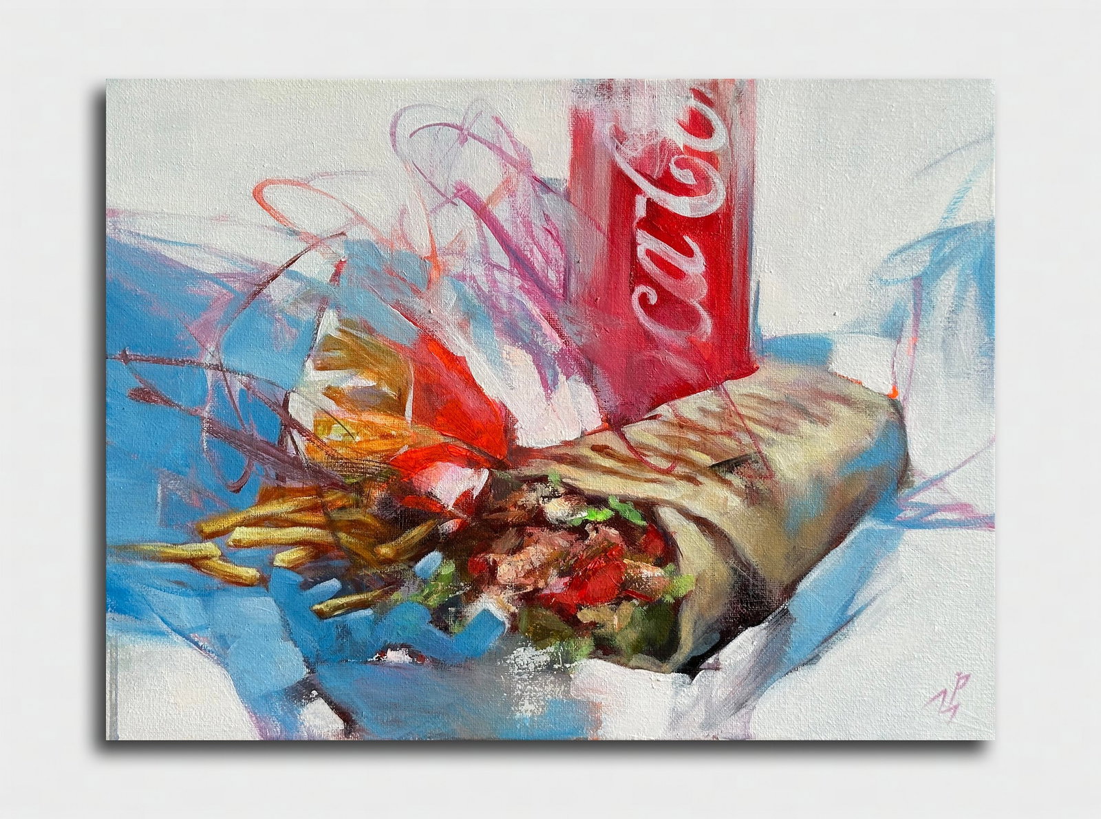 Oil still life painting Supper Ivan T. - 2