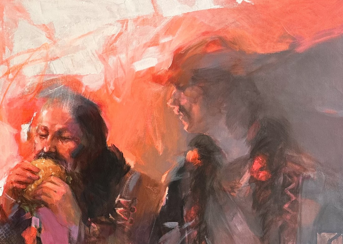 Oil portrait painting Degustation Ivan T. - 5