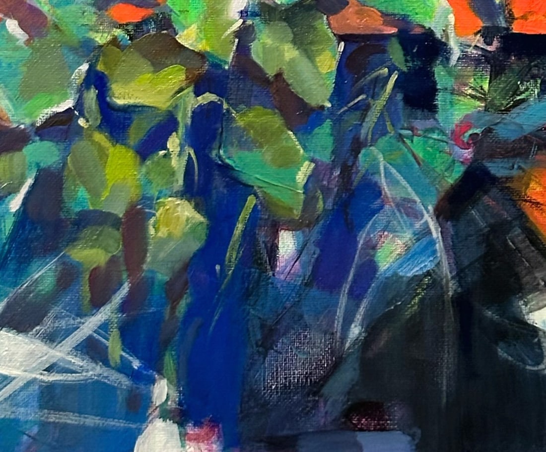 Oil still life painting Sunflowers Ivan T. - 8