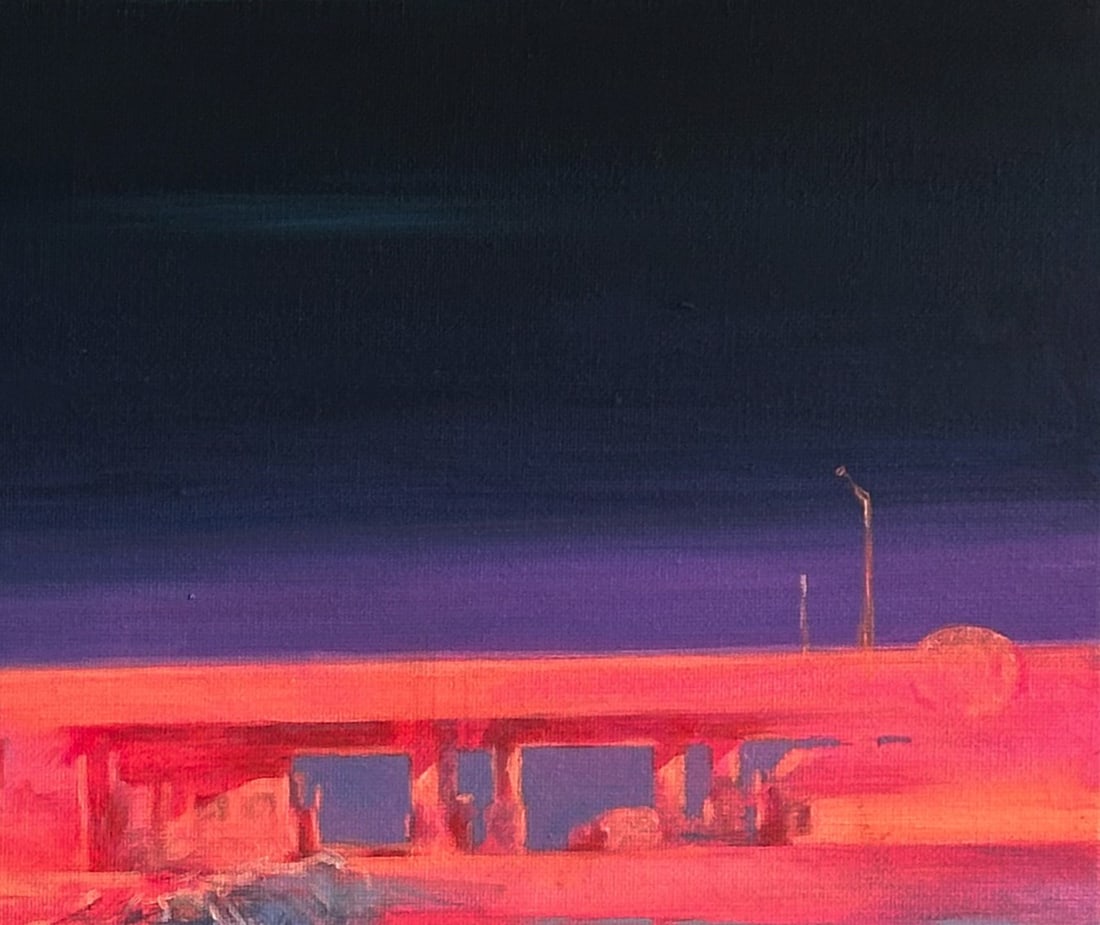 Oil landscape painting Outside Ivan T. - 4