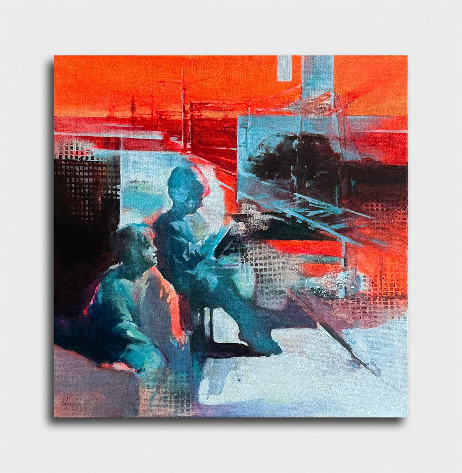 Oil genre painting Waiting Ivan T. - 2