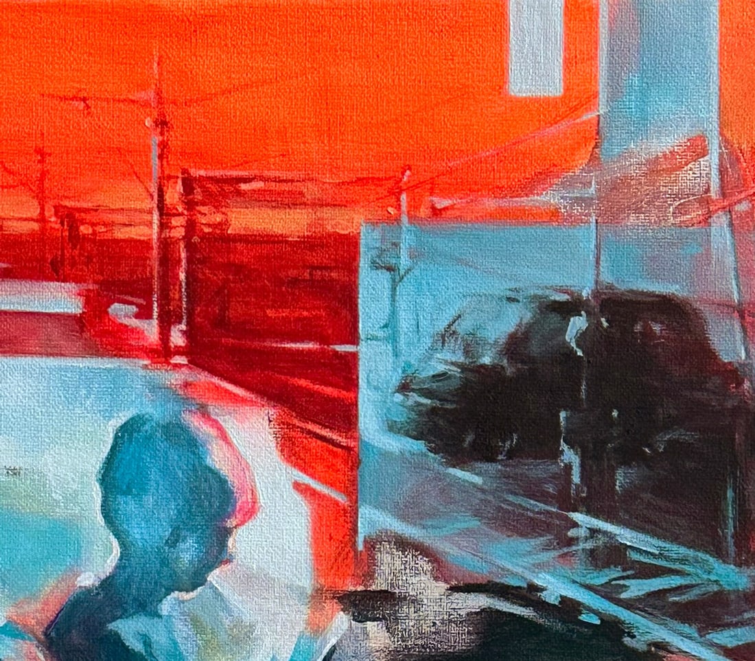 Oil genre painting Waiting Ivan T. - 5