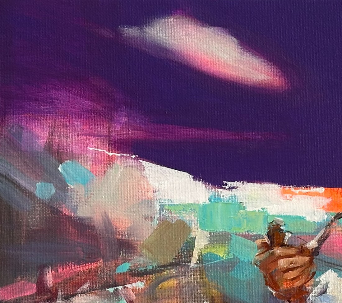 Oil genre painting Woman with a doll Ivan T. - 3