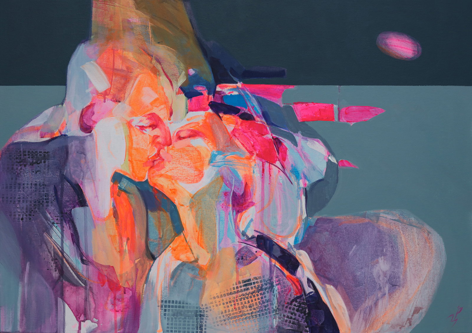 Oil genre painting Together Ivan T. - 2