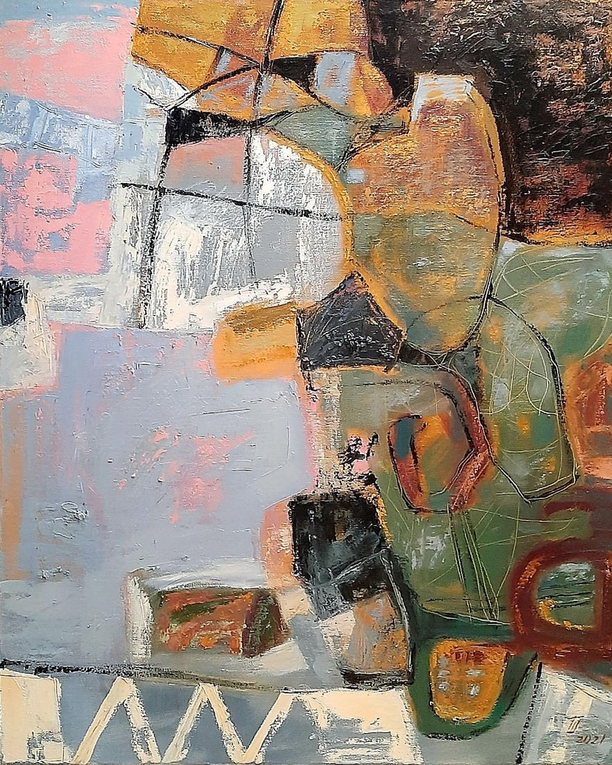 Abstract Oil painting signs Tetyana Shulyak: Title: Abstract Oil painting signs Tetyana Shulyak Description: 21Sl Painter: Tetyana Shulyak Size: 80x65 cm/31.49x25.59 inches Components: oil, canvas Original painting from our collection 