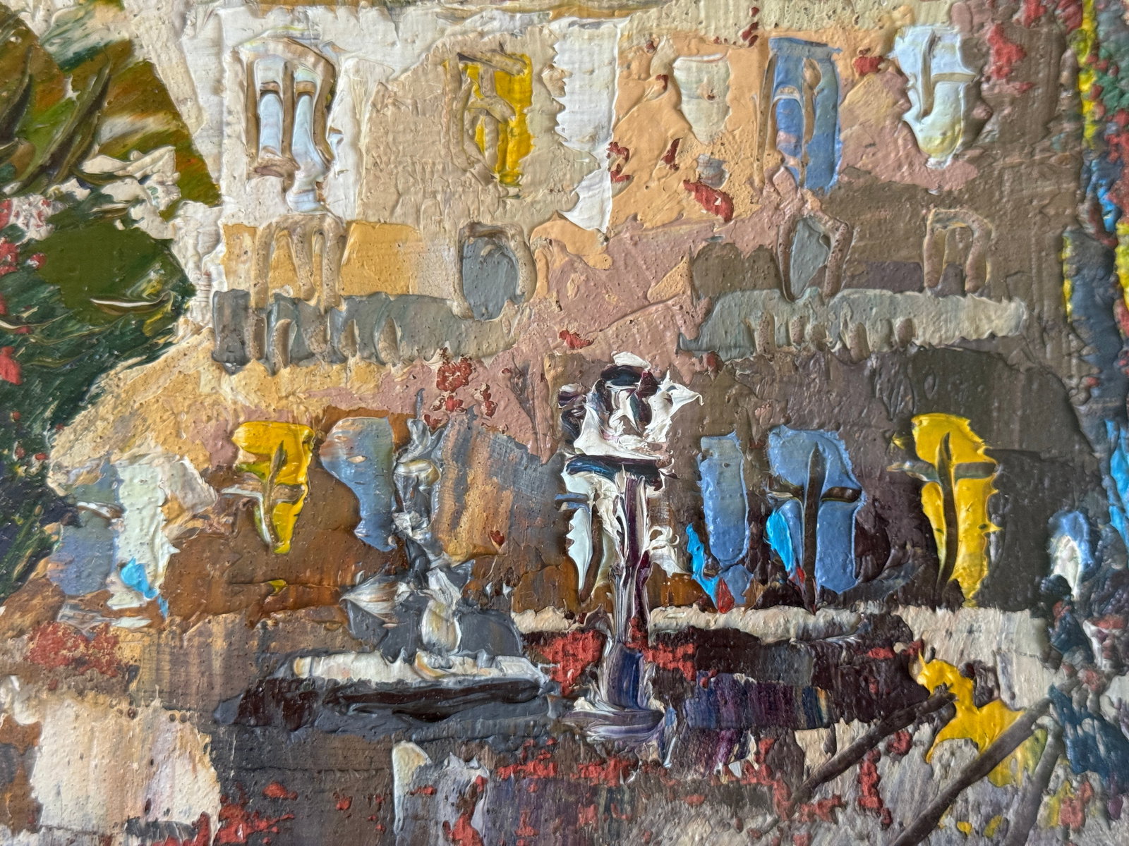 Oil painting with frame Lviv. Market K. Leonid - 6