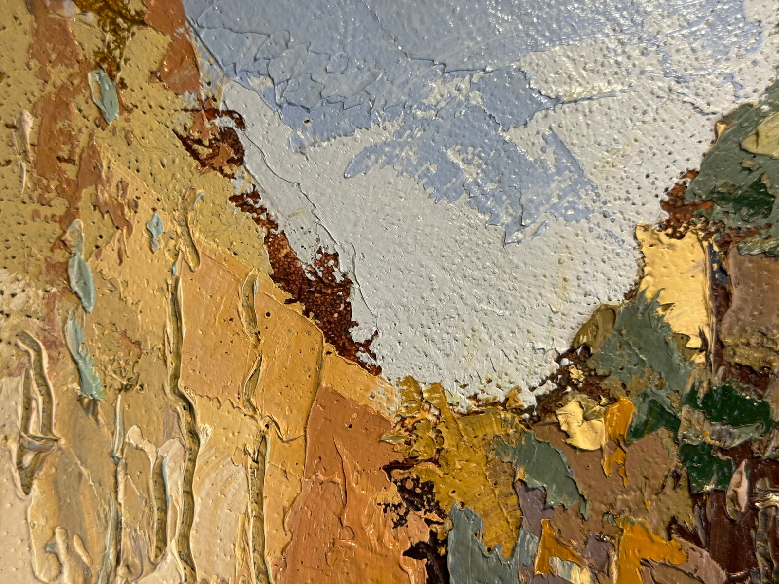 Oil painting with frame Lviv Halytska street K. Leonid - 2