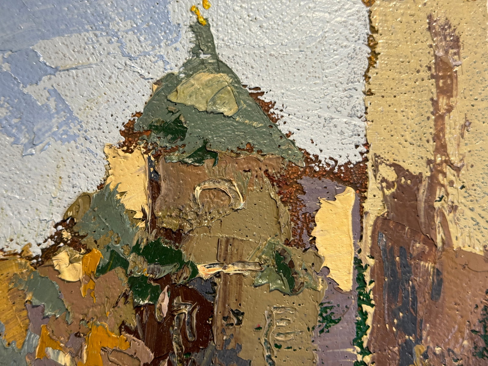 Oil painting with frame Lviv Halytska street K. Leonid - 3