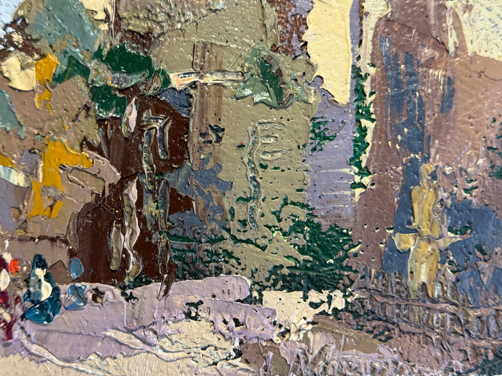 Oil painting with frame Lviv Halytska street K. Leonid - 4