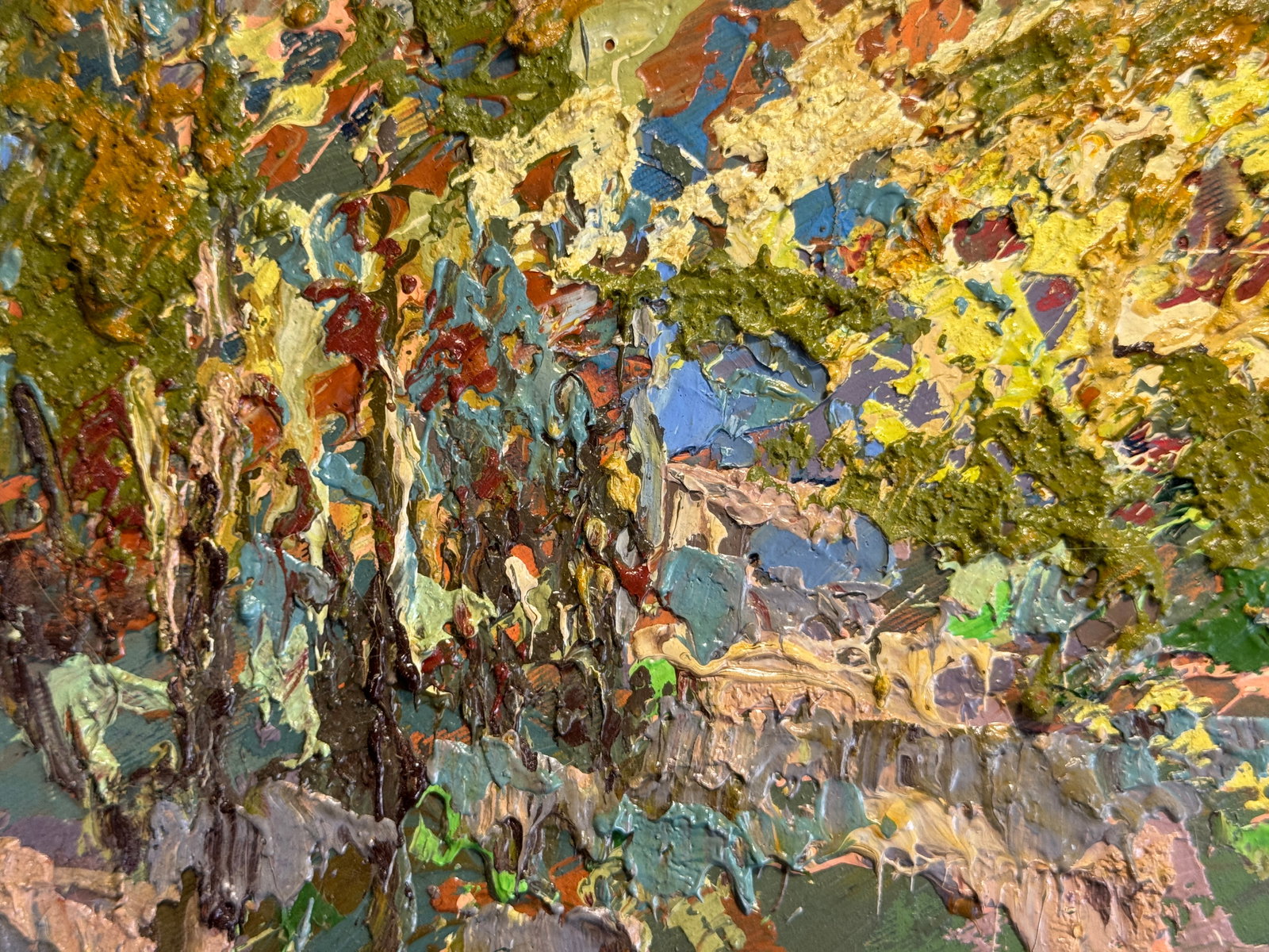 Oil painting with frame Autumn, Skole, Pavliv Stream K. Leonid - 7