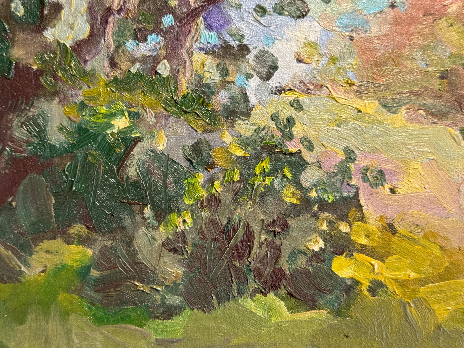 Oil painting with frame Lawn K. Leonid - 6