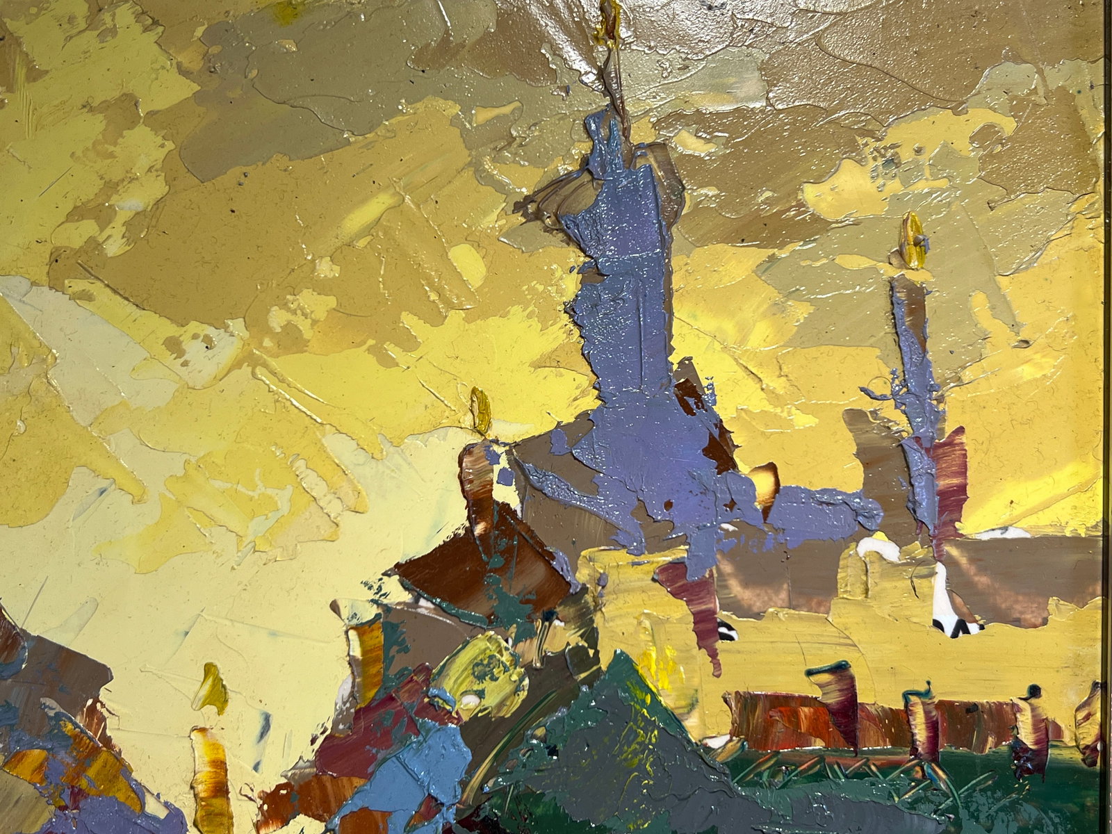 Oil painting with frame Evening K. Leonid - 3