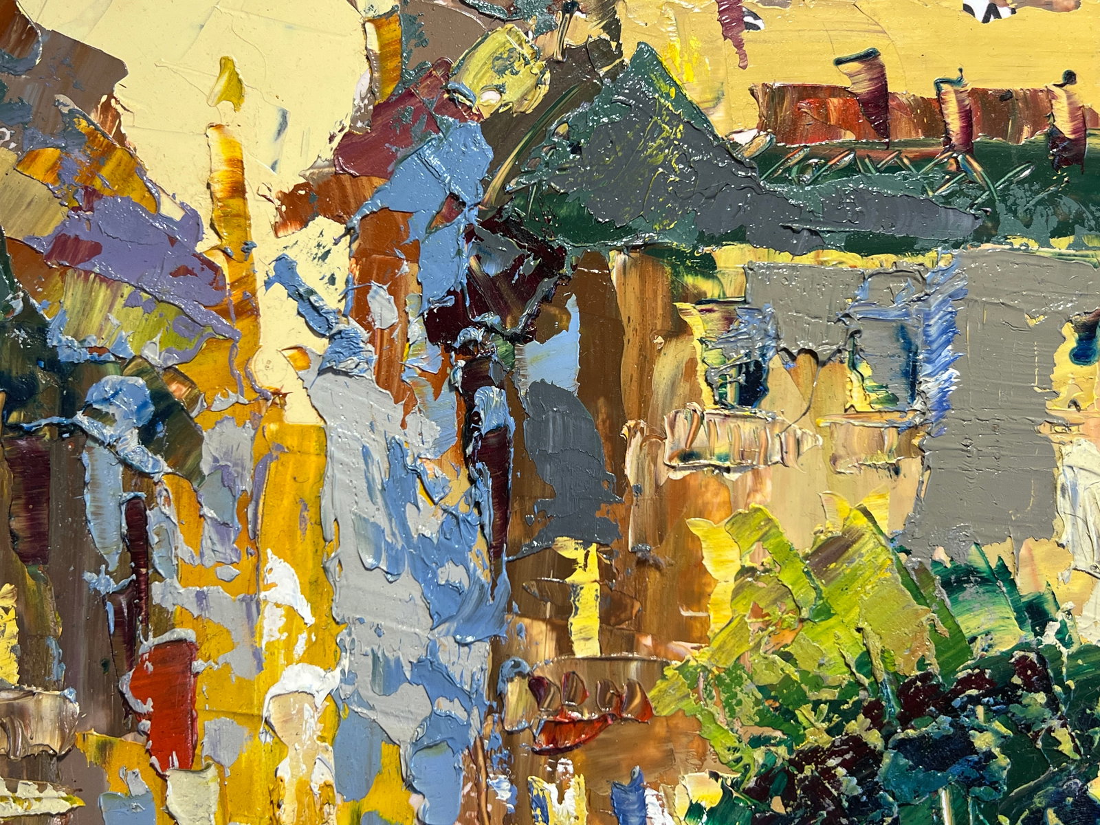 Oil painting with frame Evening K. Leonid - 4