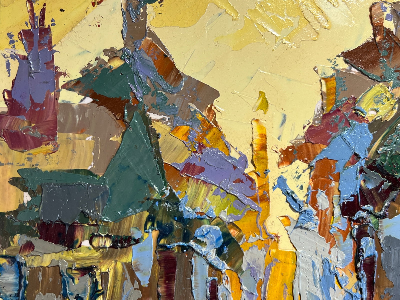 Oil painting with frame Evening K. Leonid - 5