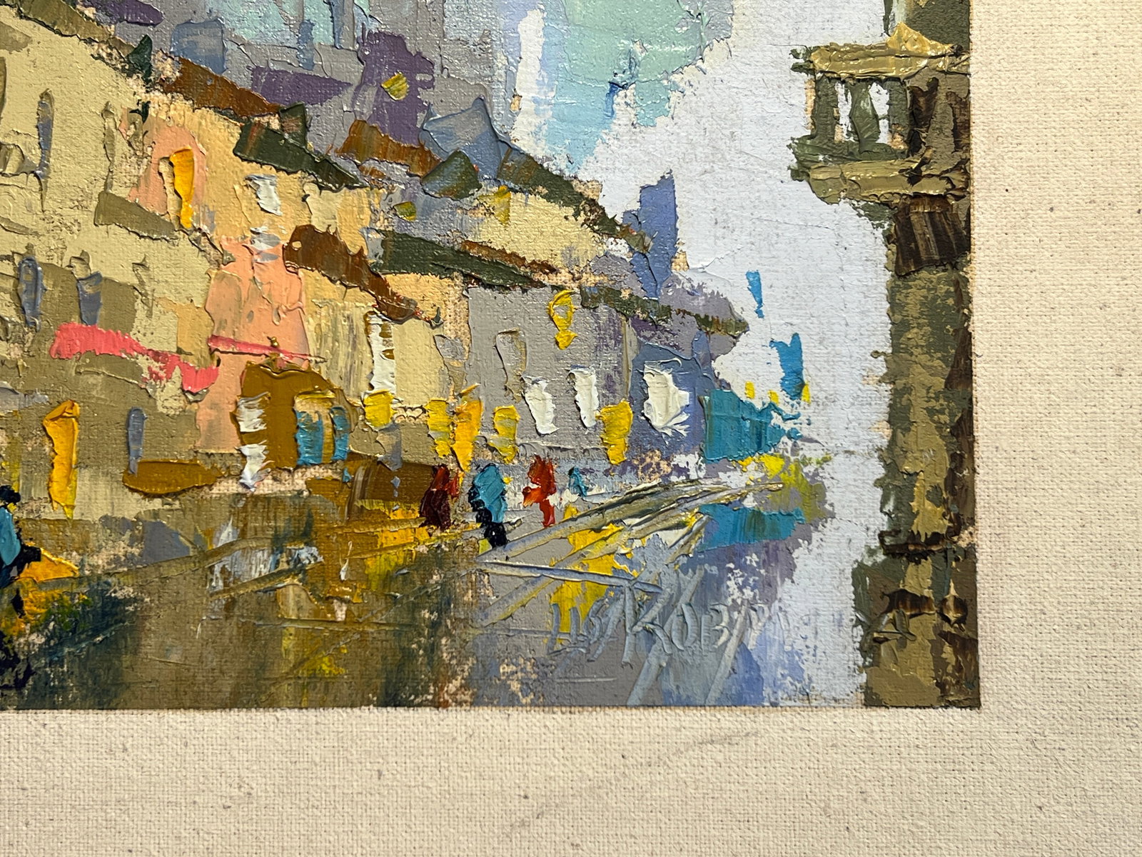 Oil painting with frame After the rain K. Leonid - 10