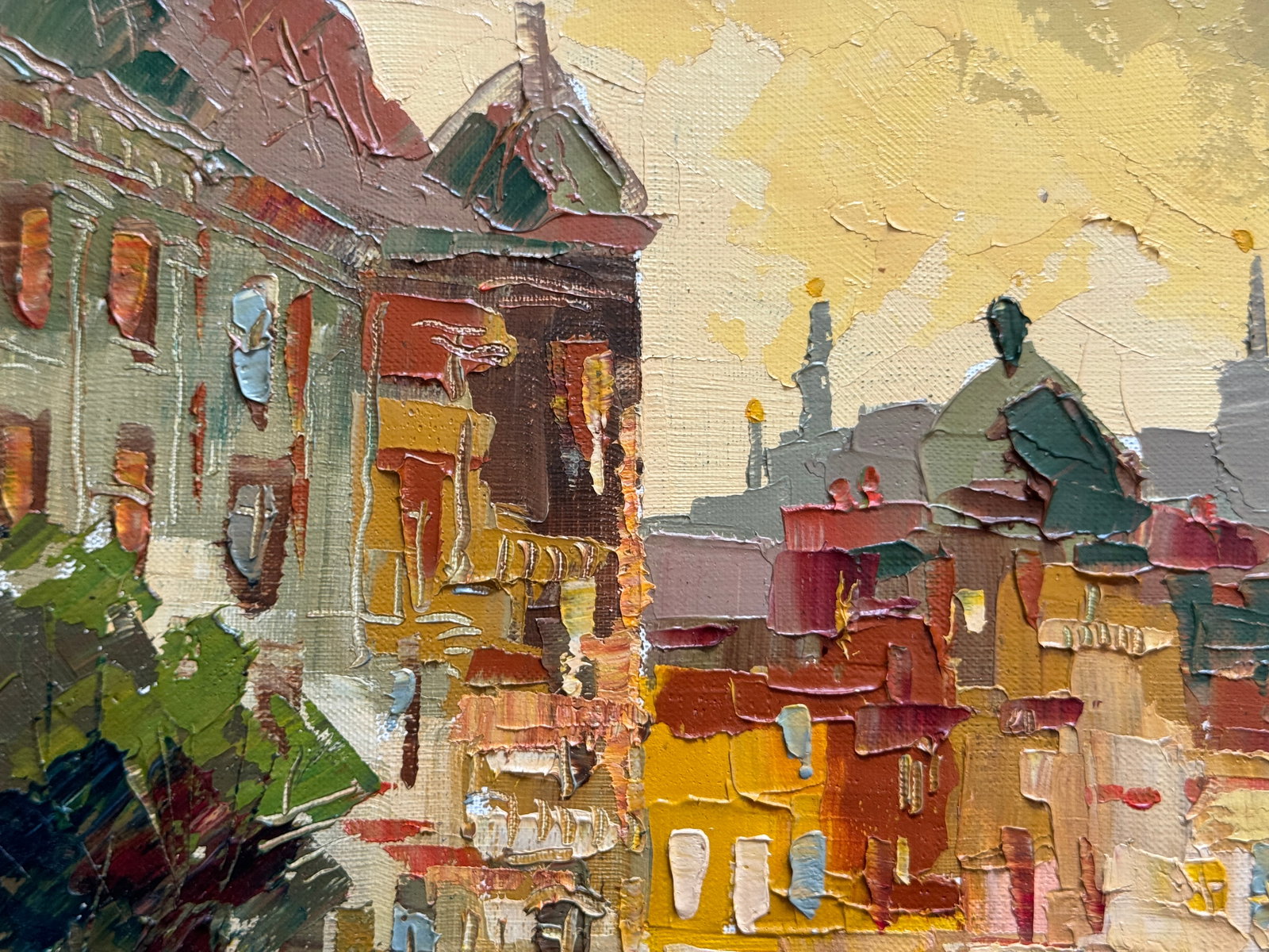 Oil painting with frame afternoon K. Leonid - 2