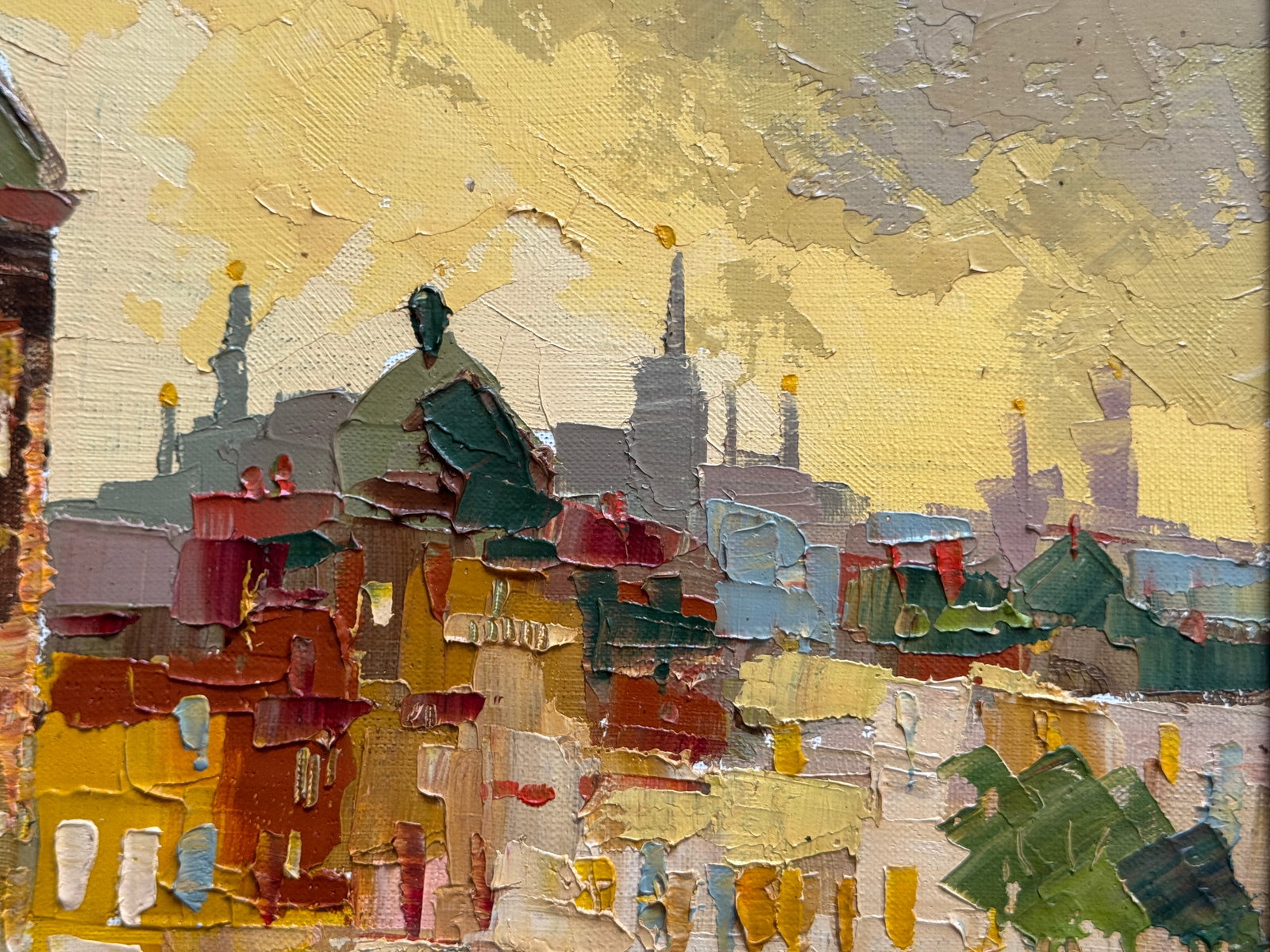 Oil painting with frame afternoon K. Leonid - 3