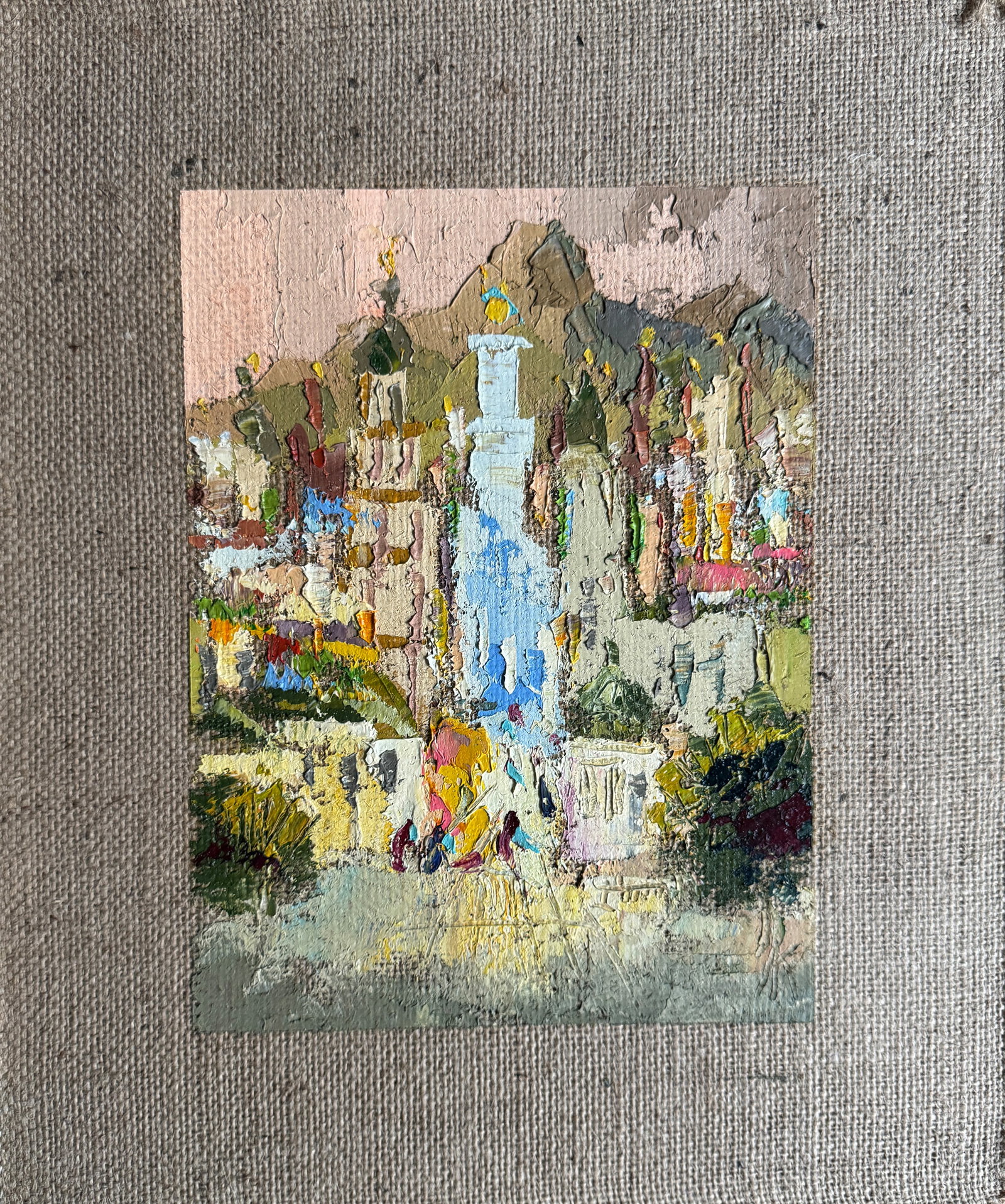Oil painting Lviv K. Leonid: Title: Oil painting Lviv K. Leonid Description: 317KK Painter: K. Leonid Size: 42x35 cm/ 16.53x13.77 inches Components: oil, canvas, cardboard Original painting CONDITION: exellent ERA:2019 