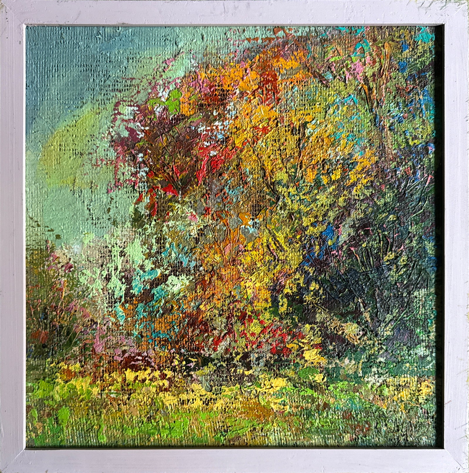 Oil painting with frame Botanical Garden of Lviv University K. Leonid: Title: Oil painting with frame Botanical Garden of Lviv University K. Leonid Description: 351KK Painter: K. Leonid Size: 40x40 cm/ 15.74x15.74 inches Components: oil, canvas, fiberboard 