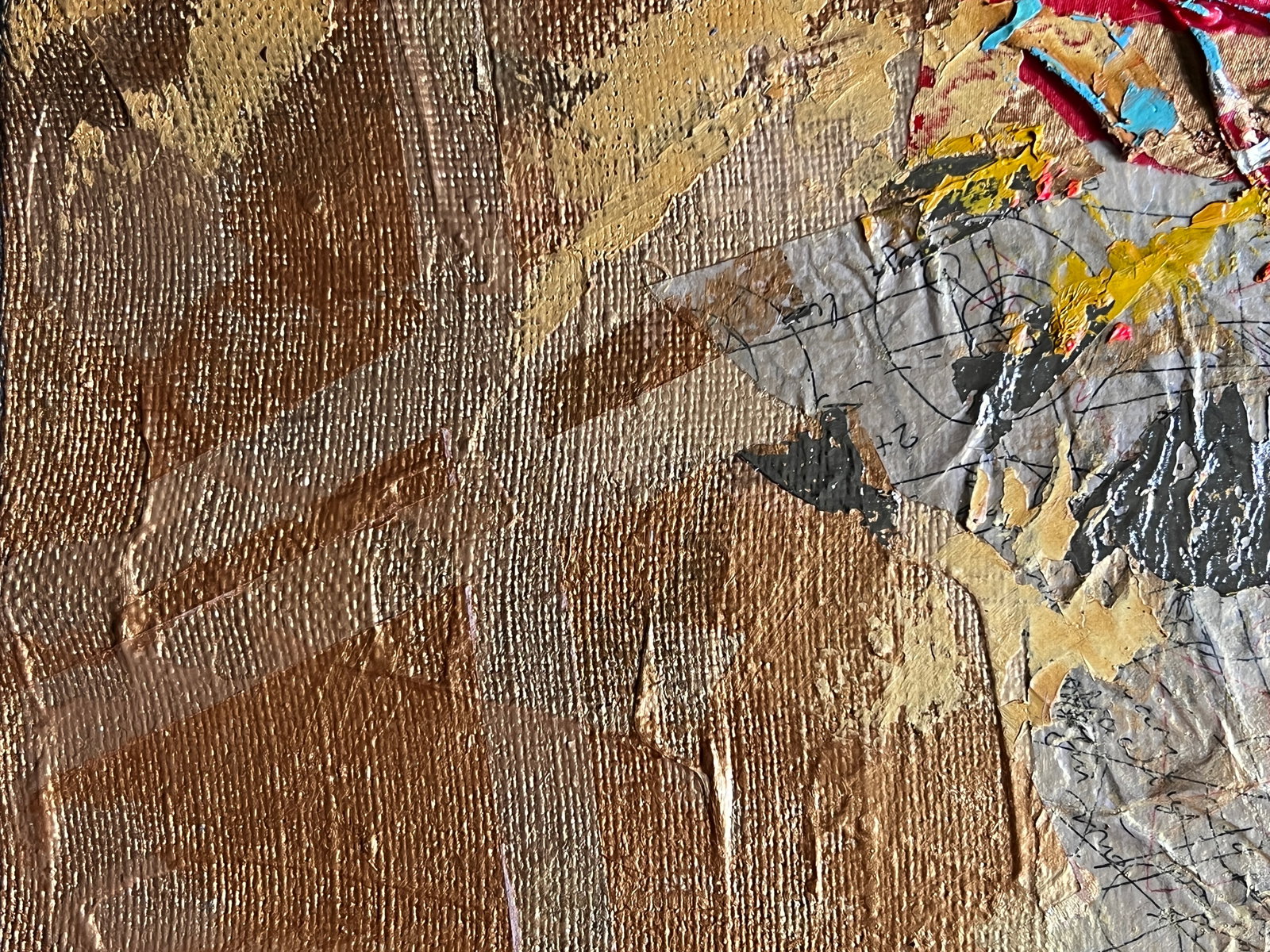 Perception Oil painting with frame gold K. Leonid - 4