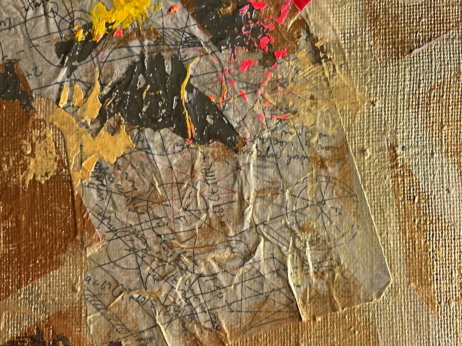 Perception Oil painting with frame gold K. Leonid - 8