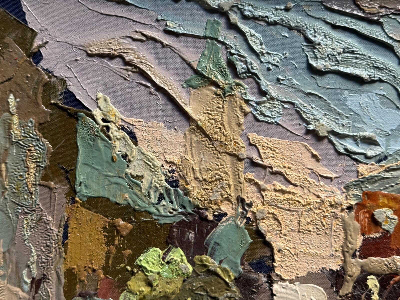 Oil painting with frame Market square in Lviv K. Leonid - 2