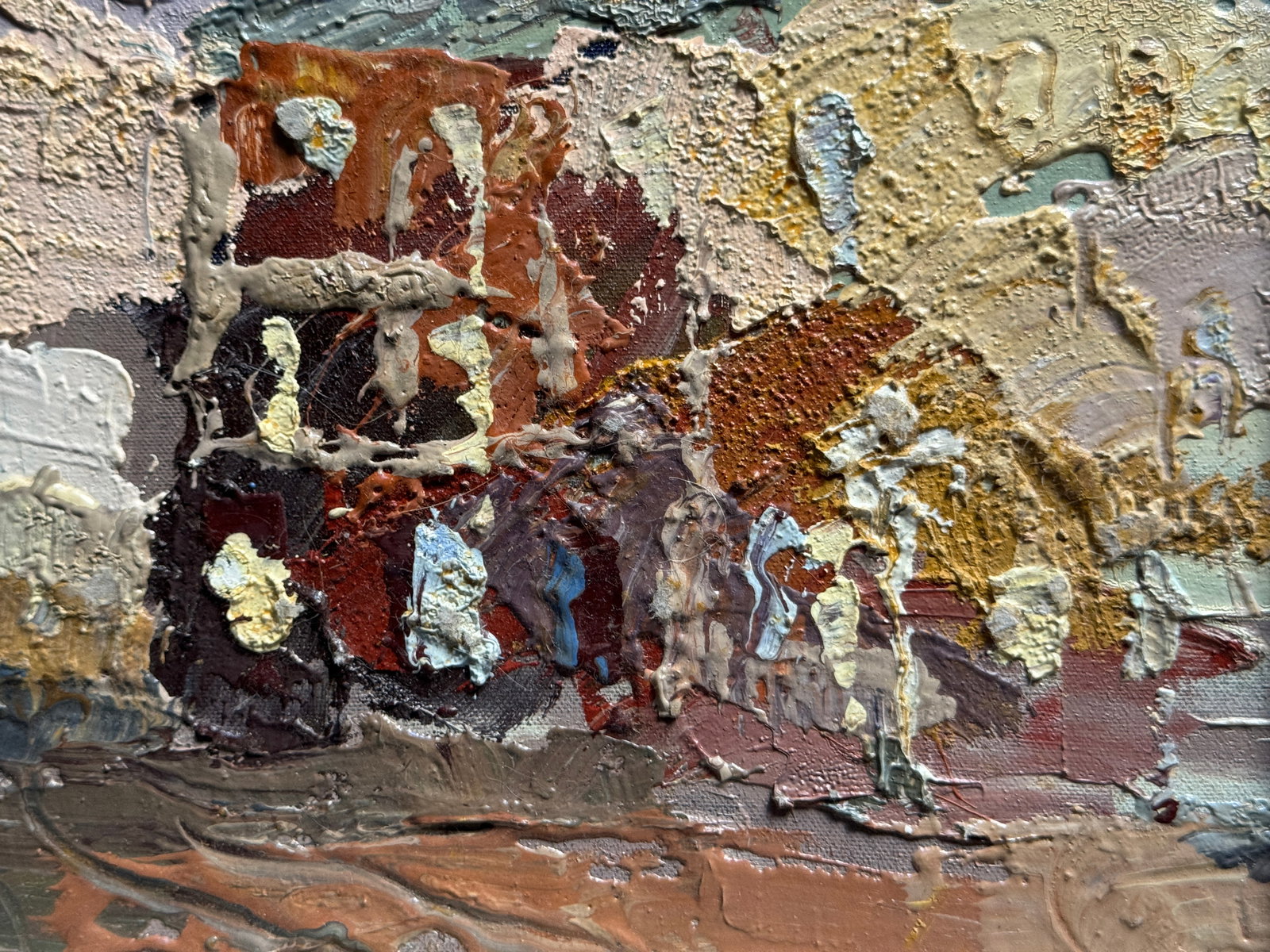 Oil painting with frame Market square in Lviv K. Leonid - 4