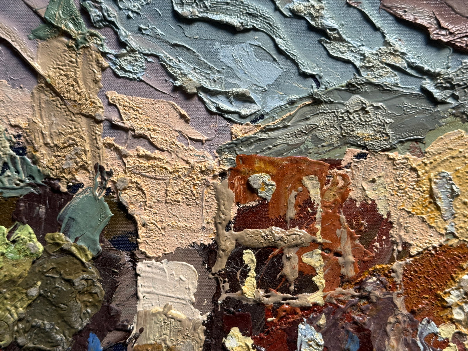 Oil painting with frame Market square in Lviv K. Leonid - 6