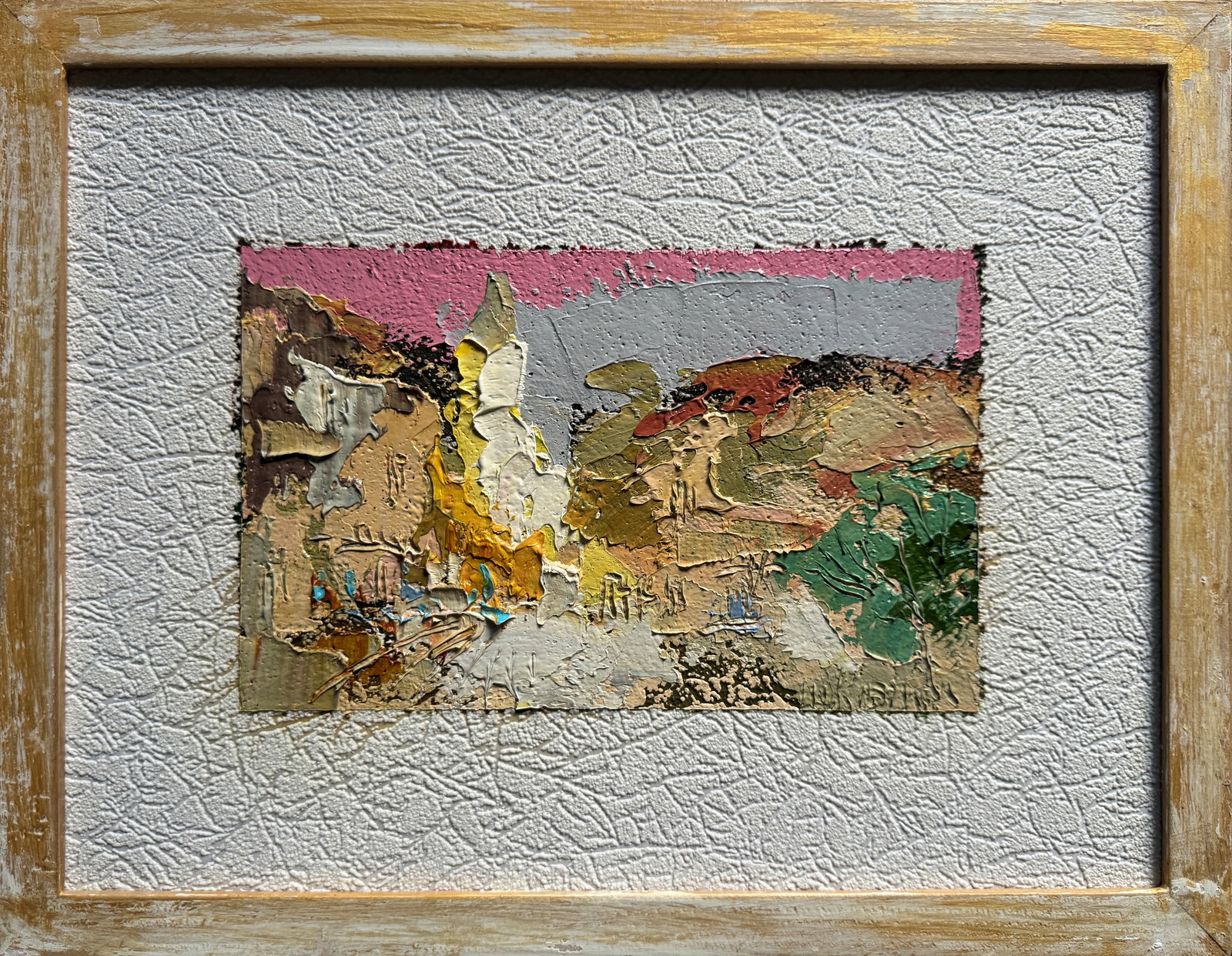 Oil painting with frame Lviv Square market K. Leonid - 2