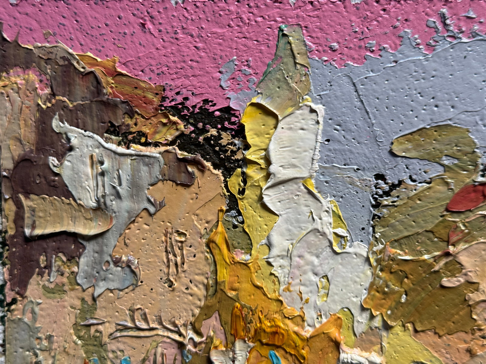 Oil painting with frame Lviv Square market K. Leonid - 3