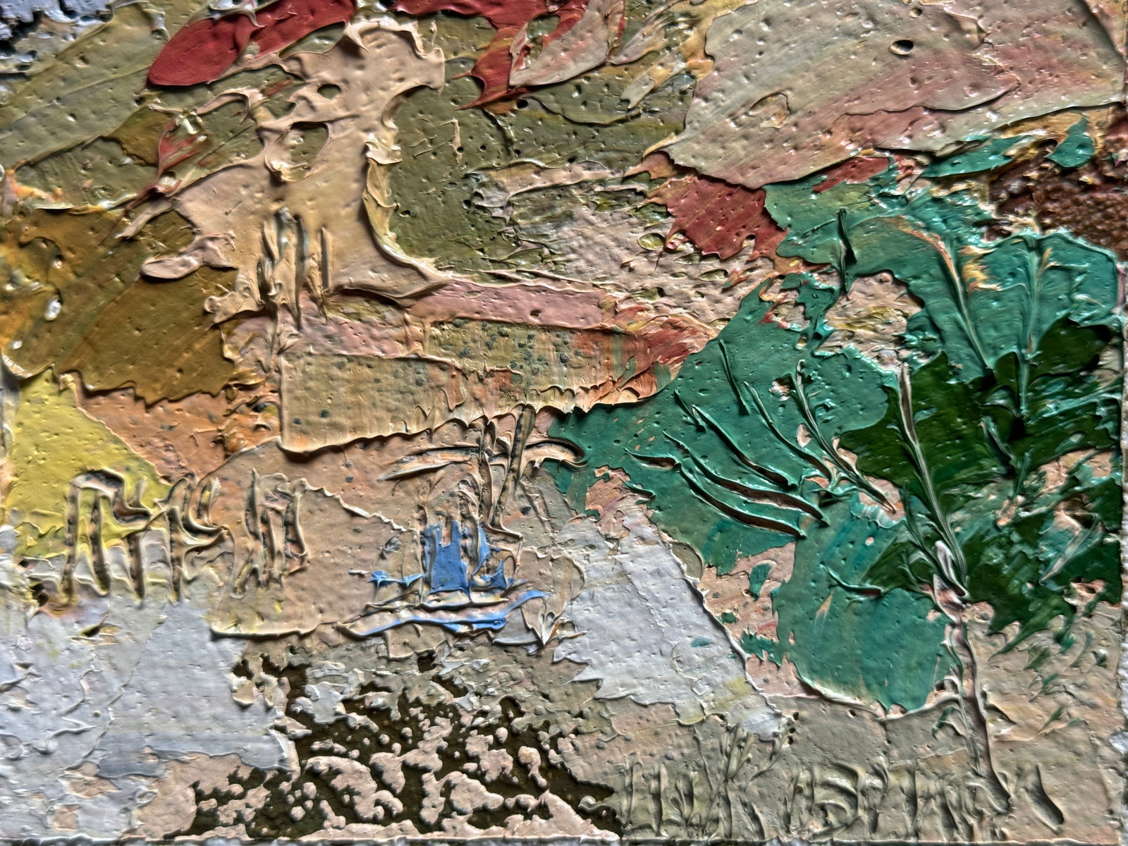 Oil painting with frame Lviv Square market K. Leonid - 5