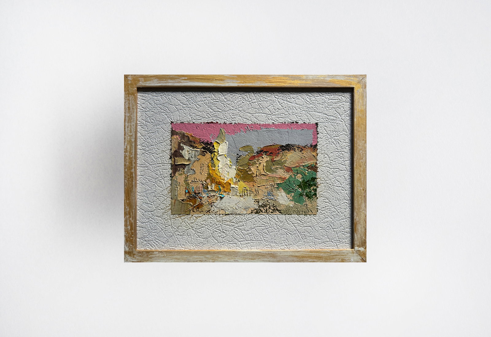 Oil painting with frame Lviv Square market K. Leonid - 8