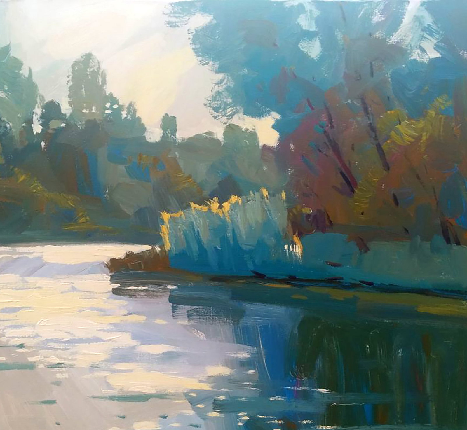 Acrylic painting Sunny day Serhii Kachyn - 3