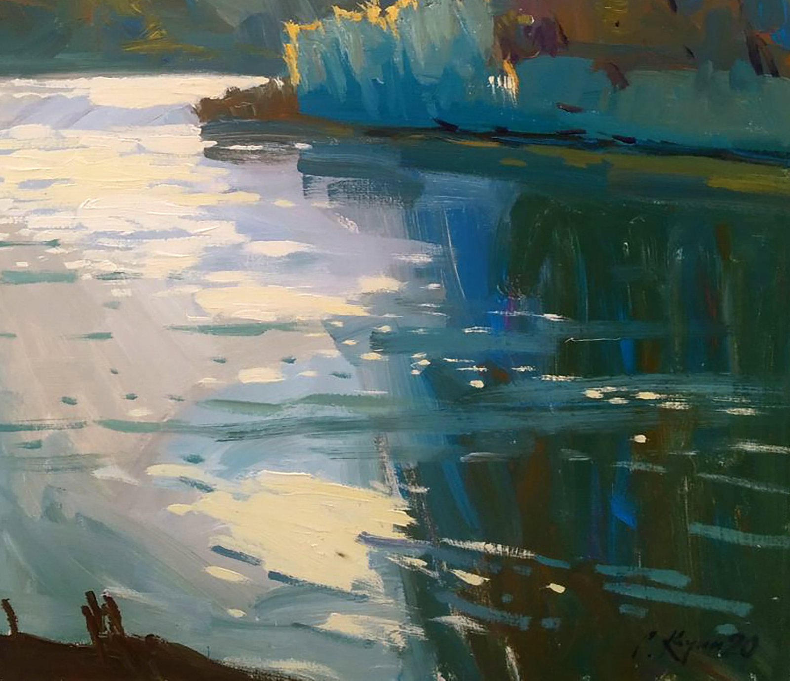 Acrylic painting Sunny day Serhii Kachyn - 5