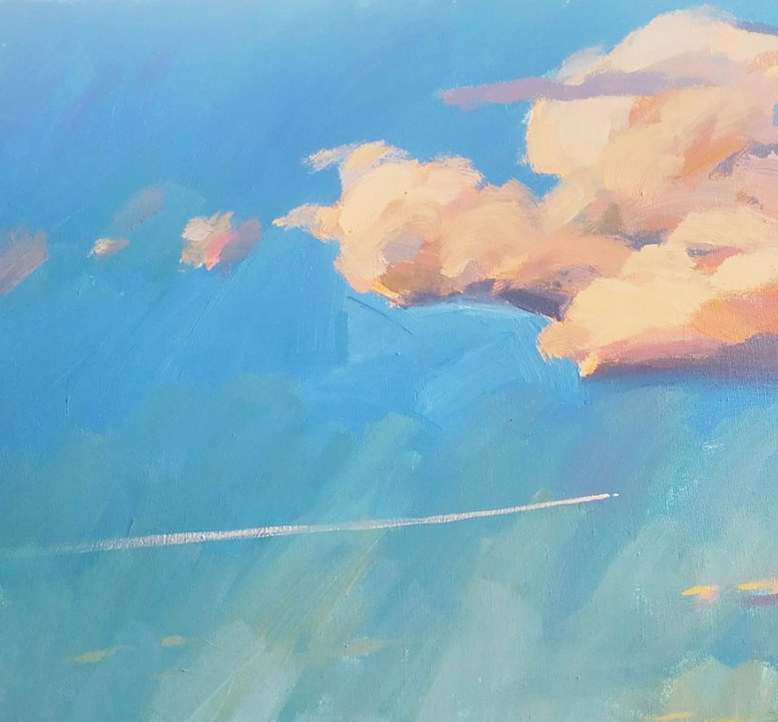 Acrylic painting A walk on the bike Serhii Kachyn - 2