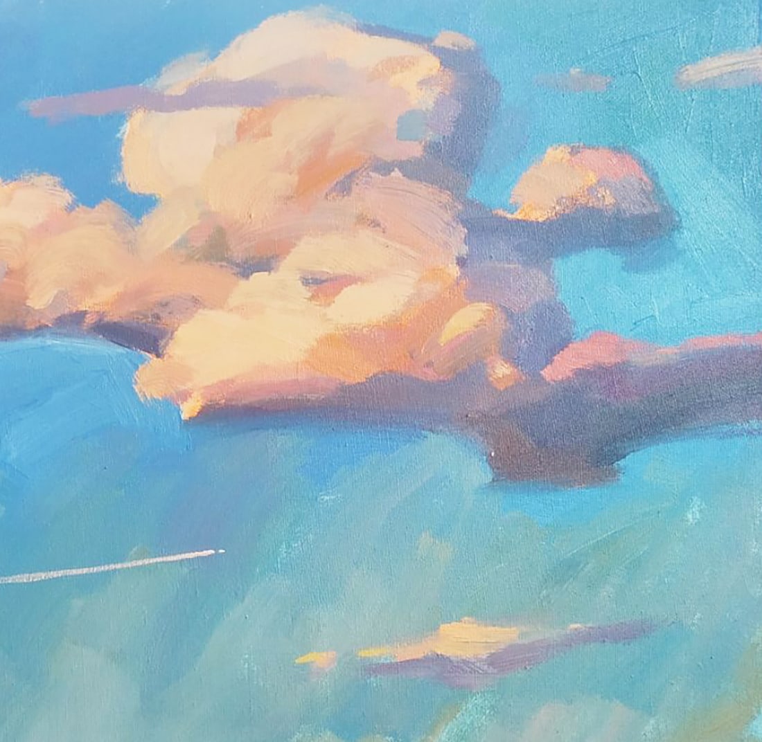 Acrylic painting A walk on the bike Serhii Kachyn - 3