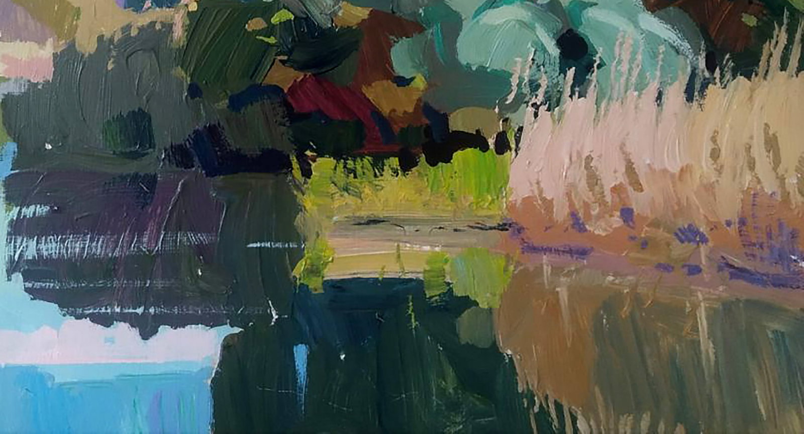 Acrylic painting Far from the city Serhii Kachyn - 5