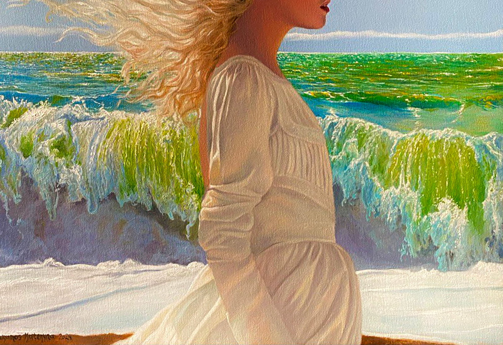 Oil painting Sea breeze Kateryna Bukuros - 7